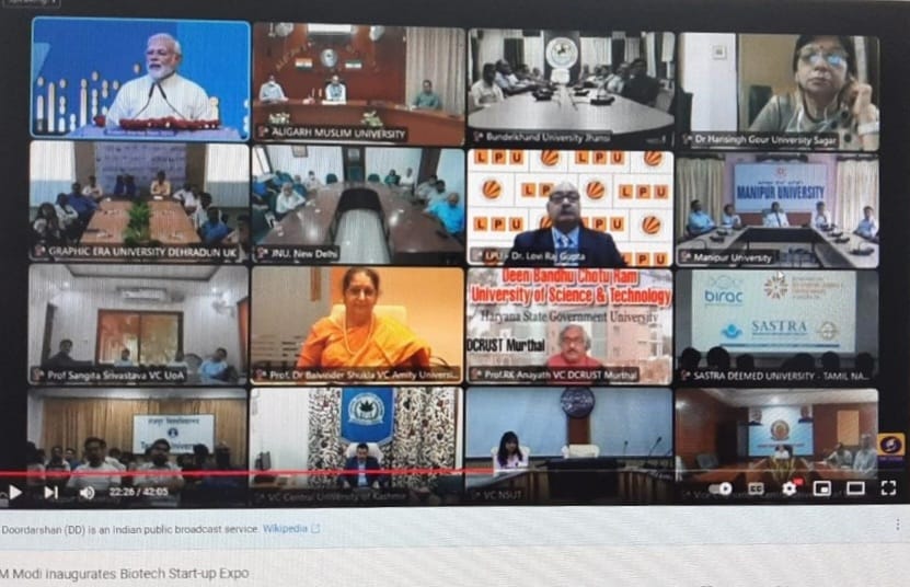 Virtual meeting grid layout